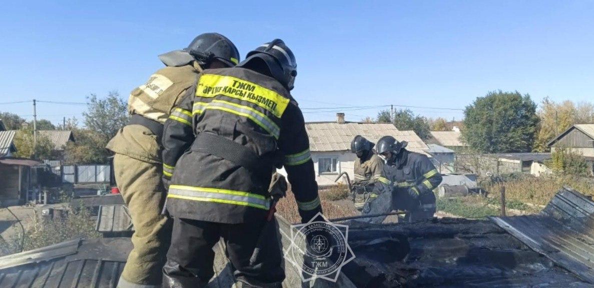 У жительницы Караганды сгорел сарай с домашней птицей