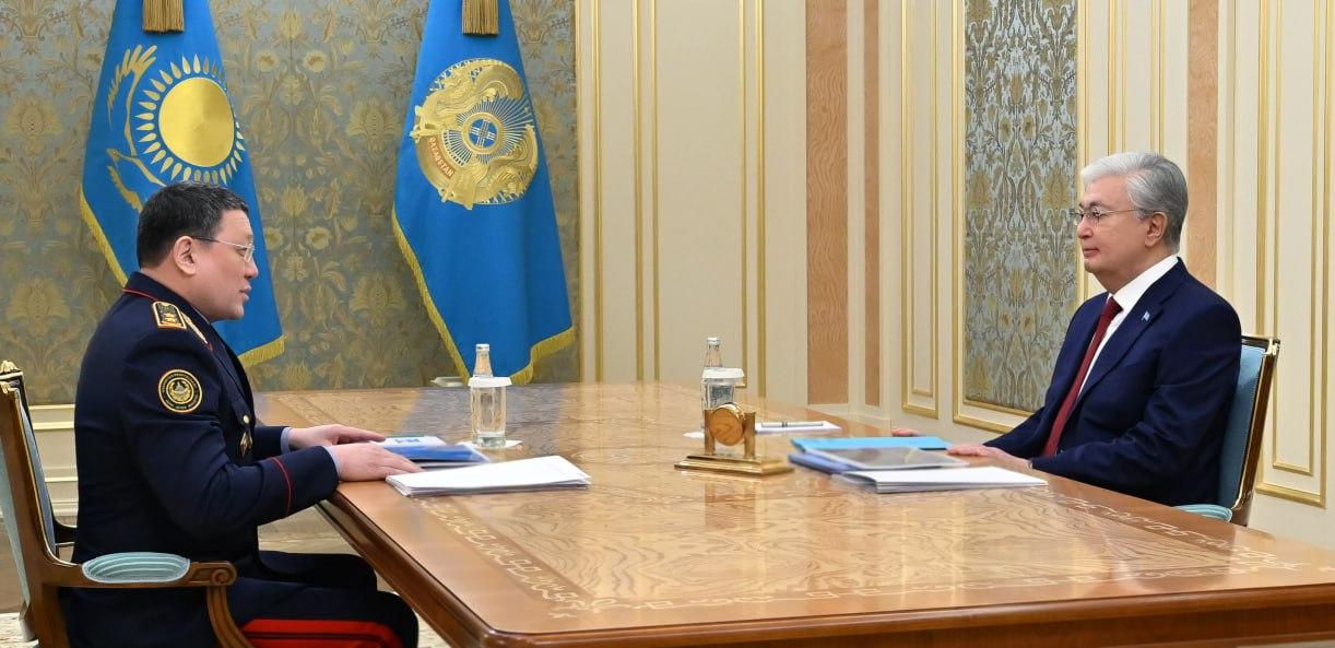 Глава МВД доложил Токаеву о криминогенной обстановке в стране