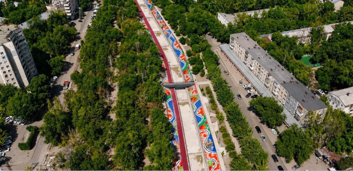 Вдоль набережной Есентай появится новый городской арт-маршрут