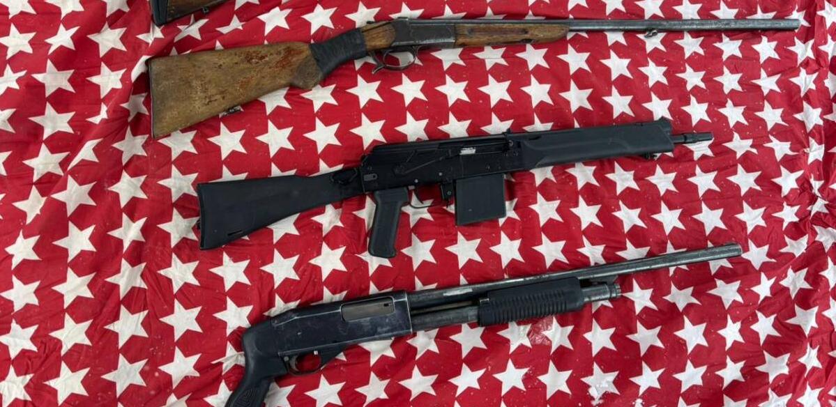 Схрон с похищенным оружием во время беспорядков нашли в Конаево