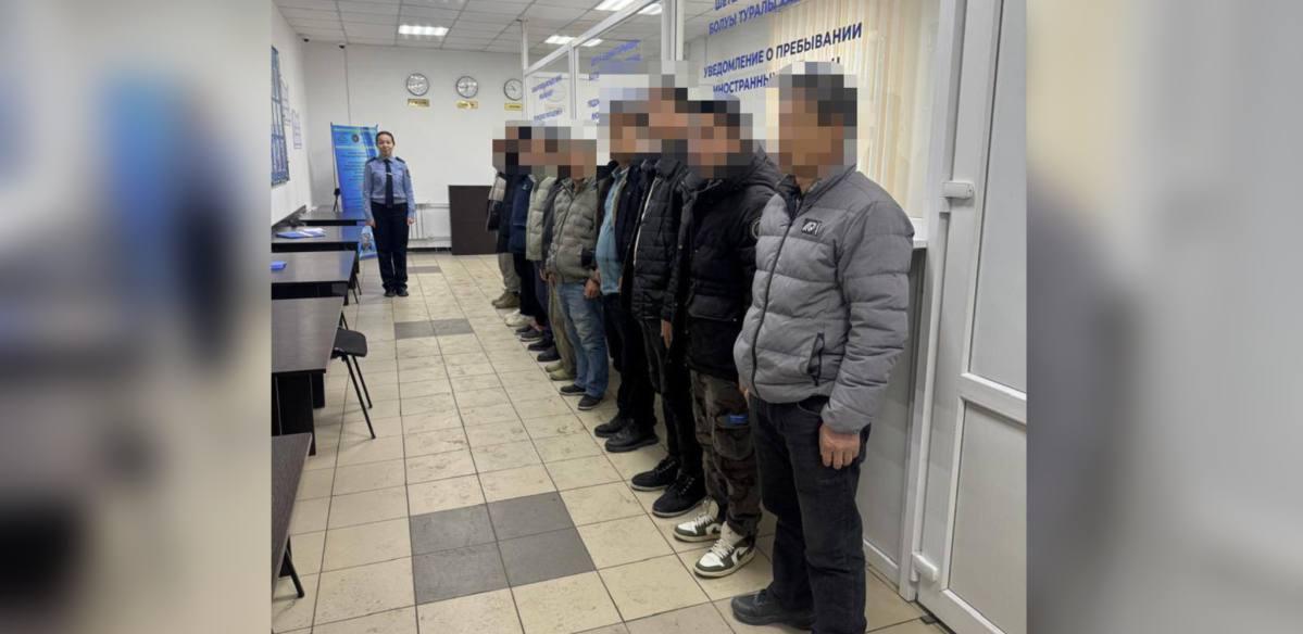 Нелегальных мигрантов застали за ремонтом в ТРЦ Костаная