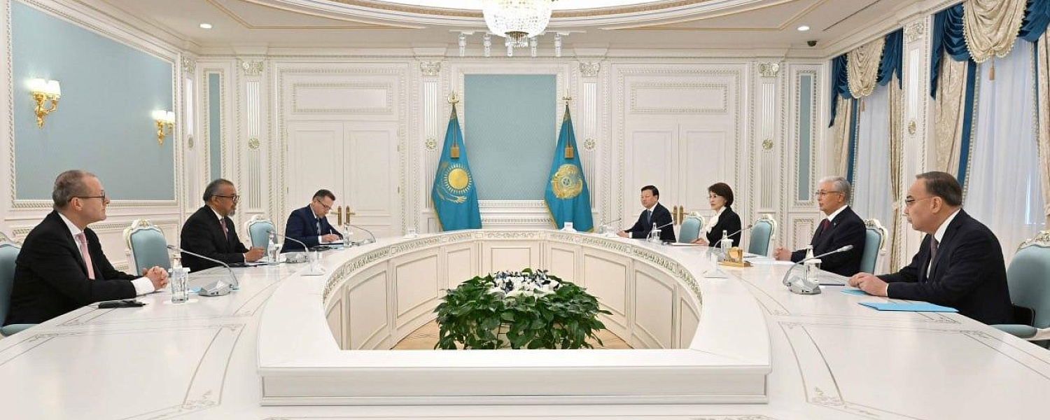 Генеральный директор ВОЗ передал Токаеву важный документ