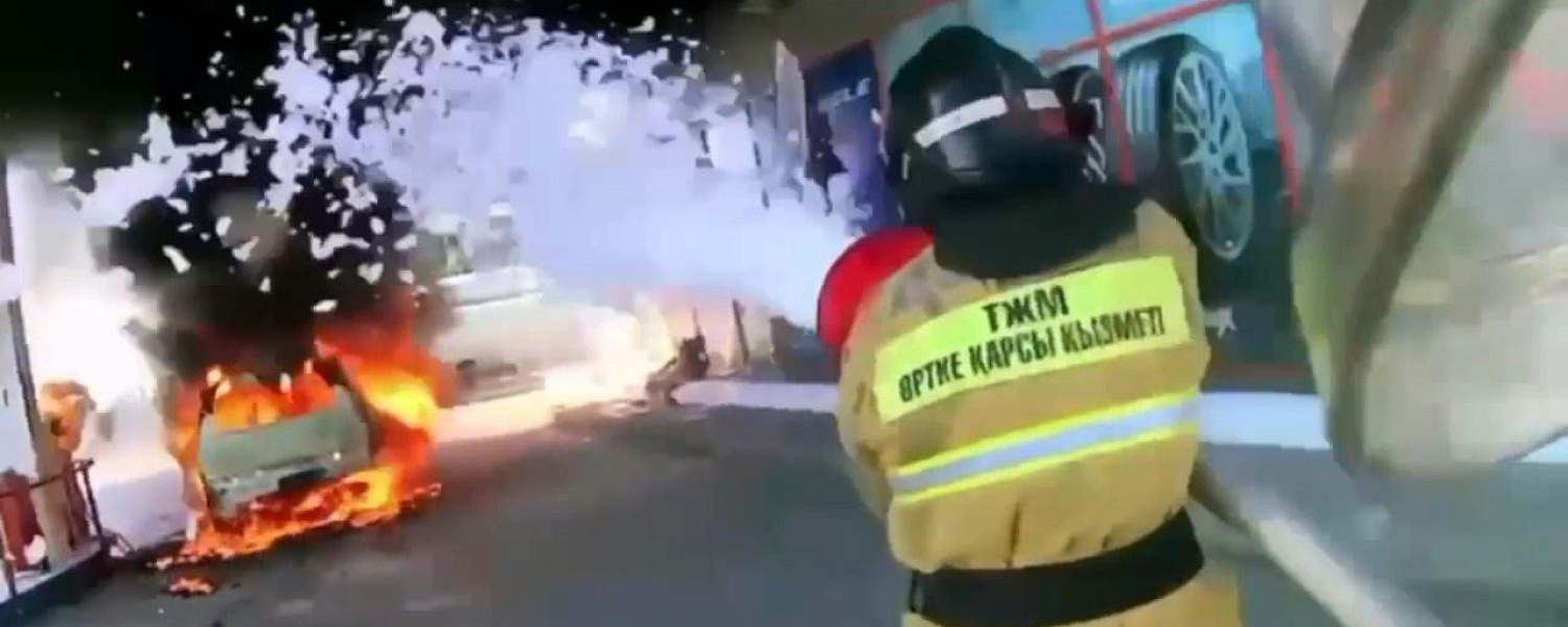 Оператор обгорел при пожаре на газозаправочной станции в Актобе