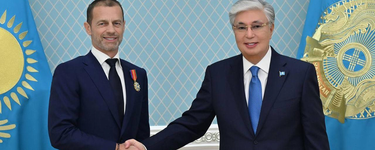 Токаев принял президента УЕФА