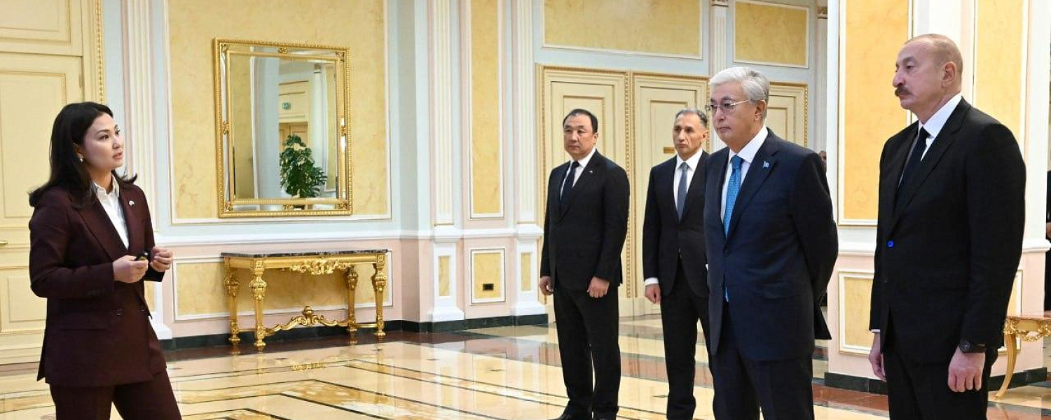 Токаеву и Алиеву презентовали проект «Развитие Среднего коридора»