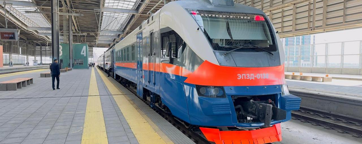 Новую электричку с бортовым питанием запустили из Астаны в Боровое