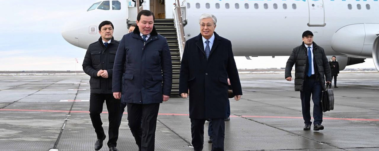 Токаев прибыл в Актюбинскую область
