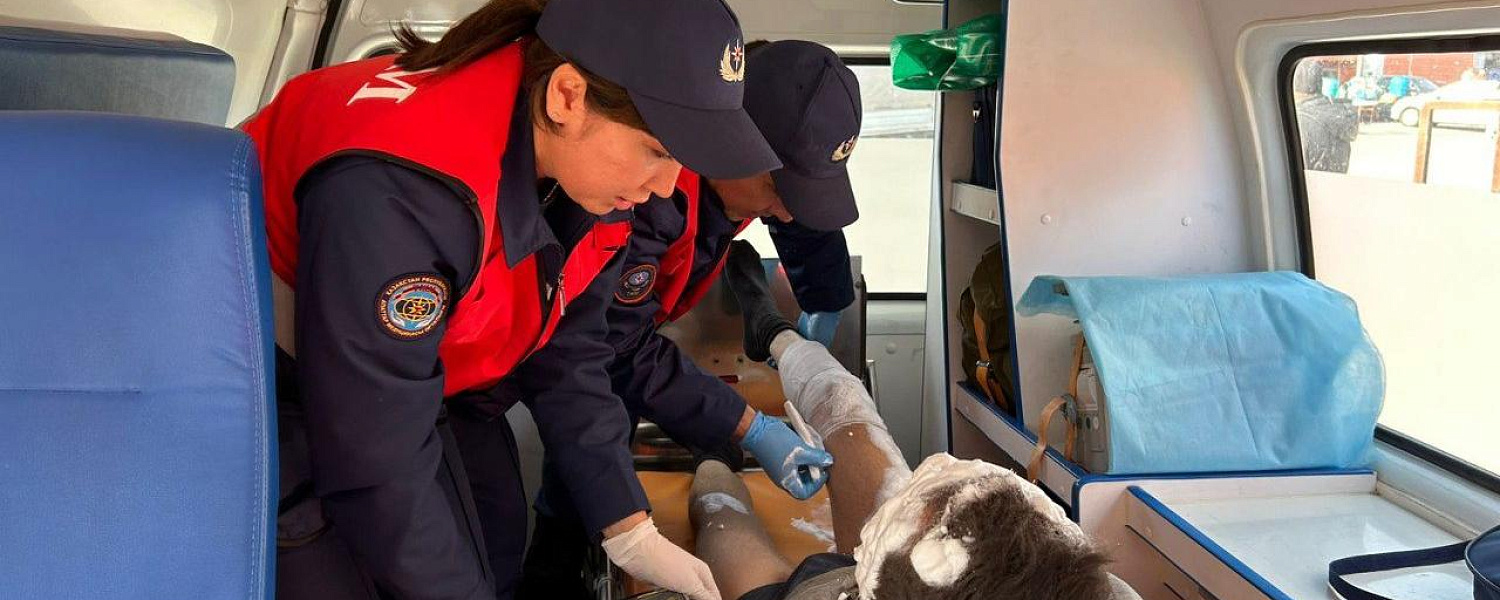 В Караганде во время взрыва газа пострадали трое мужчин 